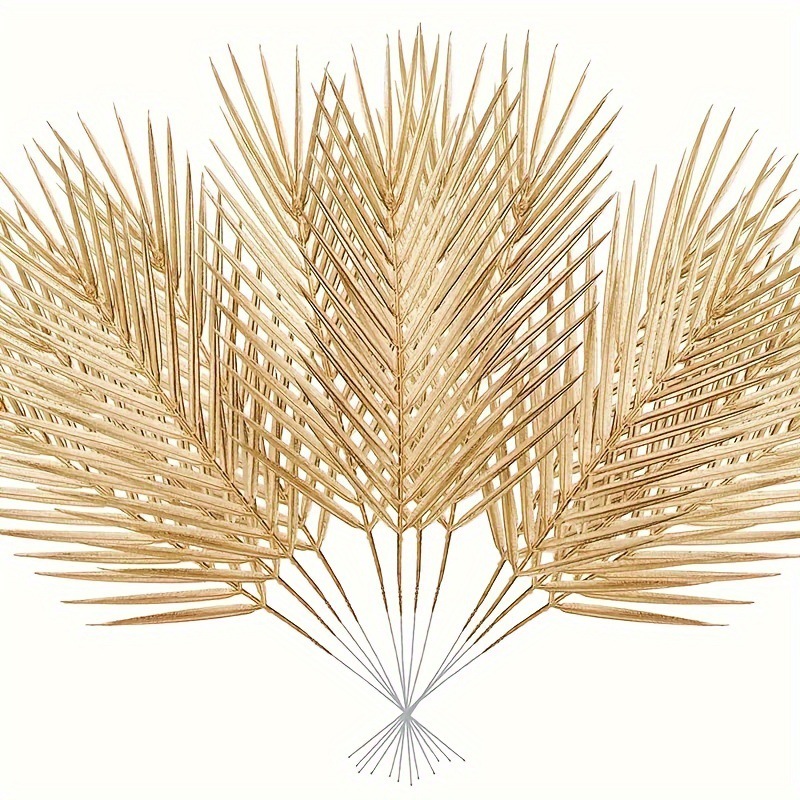 Florist Supply Vases - 5 stücke goldene künstliche Palmblätter gefälschte