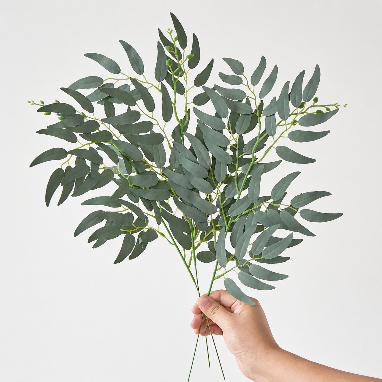 Ruscus Stem Faux - 5/10 Stück Künstliche Pflanzen Italienischer Ruscus