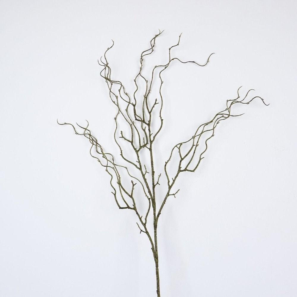 Branch Curly Willow - 120cm Länge Künstlicher Weidenzweig 4-Zweig Weiche
