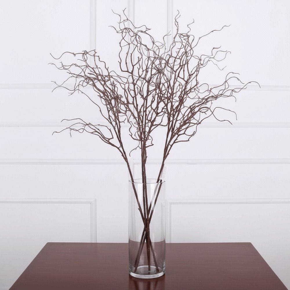 Branch Curly Willow - 120 cm Länge Künstlicher Weidenzweig 4-Zweigiges