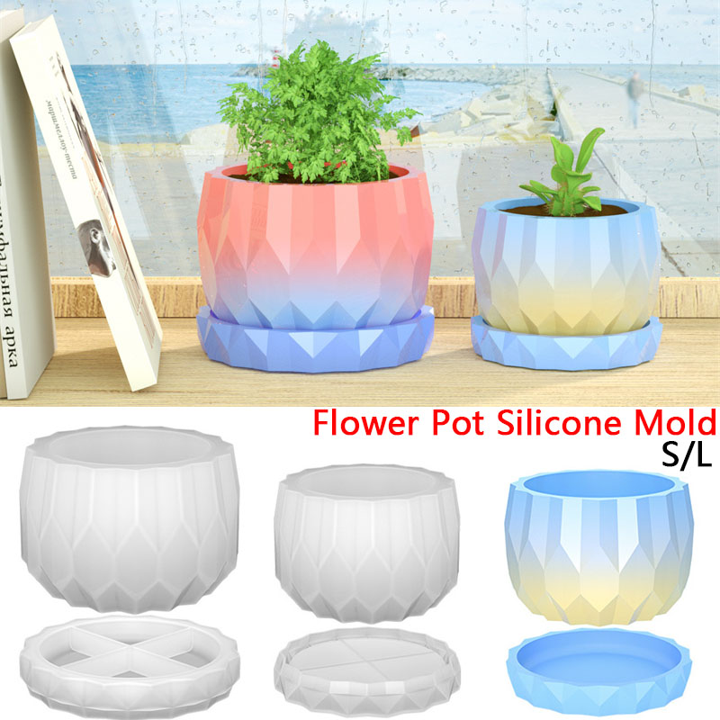 Florist Supply Vases - 1 Set Silikon-Pflanzgefäßformen für Beton, Blumentopf