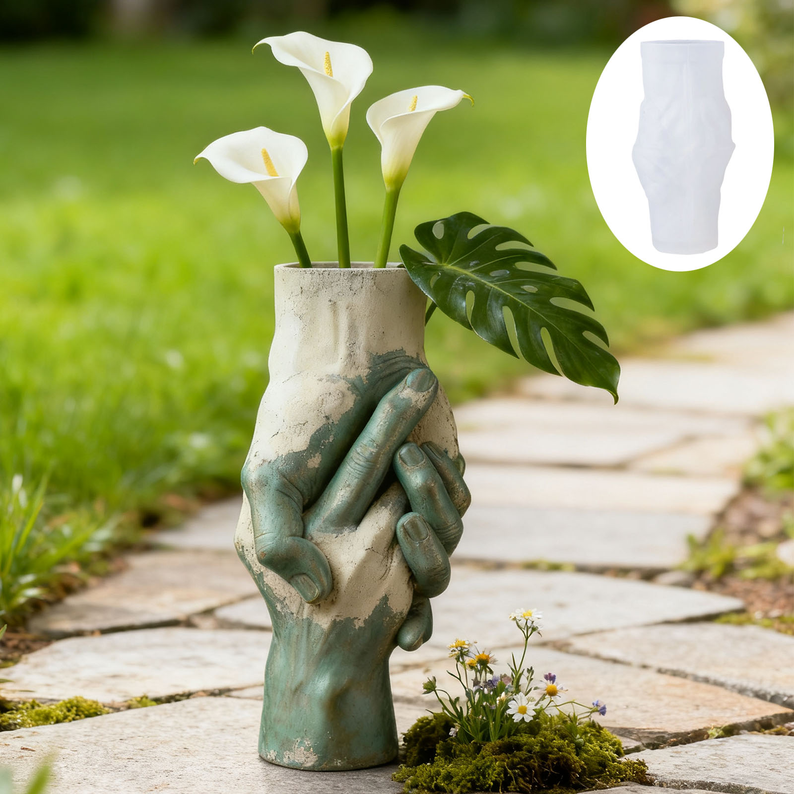 Künstlerische Hand-in-Hand-Vas – Florist Supply Vases Bewertung und Preis