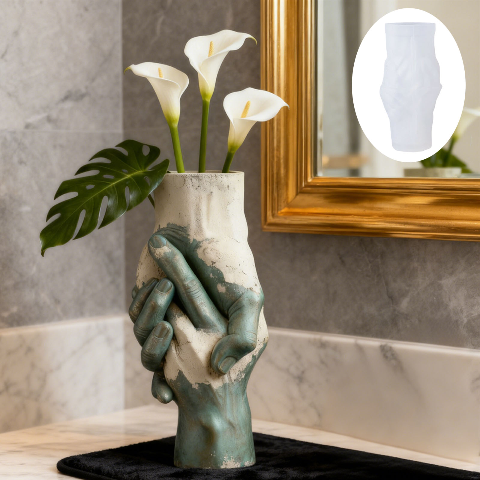 Künstlerische Hand-in-Hand-Vas – Florist Supply Vases Bewertung und Preis